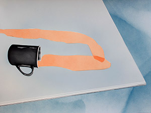 Job Interviews, airbrush on paper, 2017