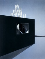 Image: Militant Bourgeois, an Existentialist Retreat, airbrush painting on paper, 2006